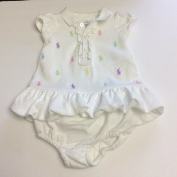 Ralph Lauren Baby Girl's 2-Piece Polo Dress - Picture 2 of 10